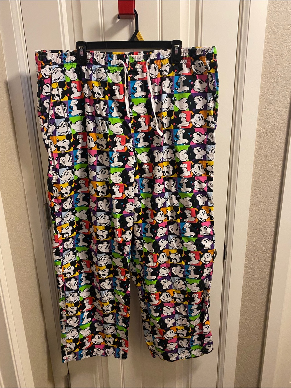 Disney Parks XL Mens Pajama Pants Mickey Mouse Drawstring Pjs Elastic Waistband